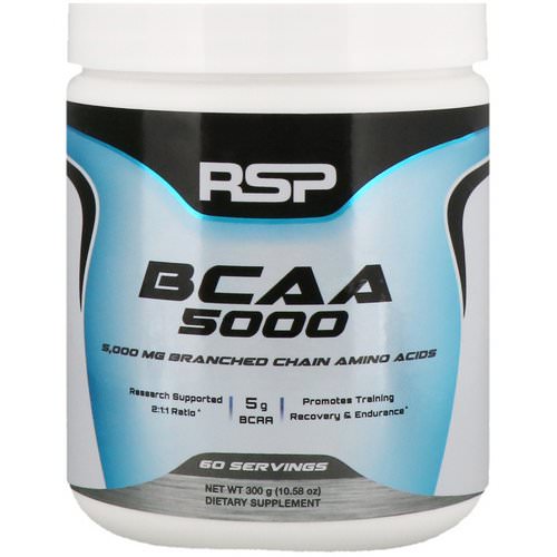 RSP Nutrition, BCAA 5000, Unflavored, 5,000 mg, 10.58 oz (300 g) Review