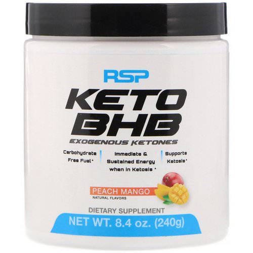 RSP Nutrition, Keto BHB, Peach Mango, 8.4 oz (240 g) Review