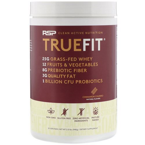 RSP Nutrition, TrueFit, Grass-Fed Whey Protein Shake, Cinnamon Churro, 2 lbs (940 g) Review