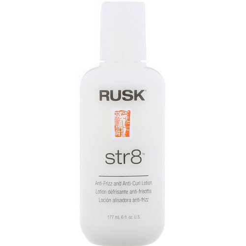 Rusk, Str8, Anti-Frizz And Anti-Curl Lotion, 6 fl oz (177 ml) Review