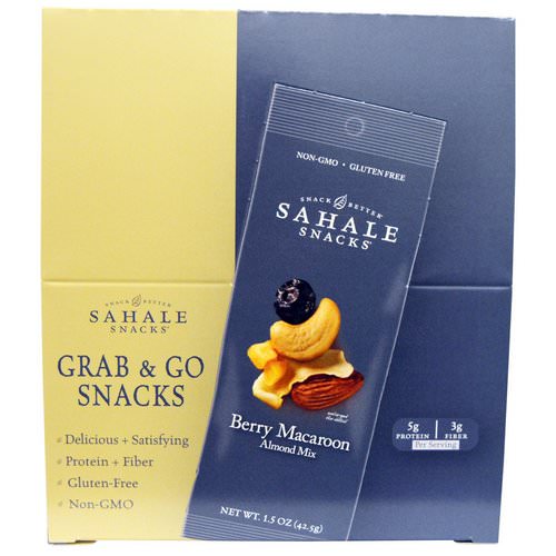 Sahale Snacks, Berry Macaroon Almond Mix, 9 Packs, 1.5 oz (42.5 g) Each Review