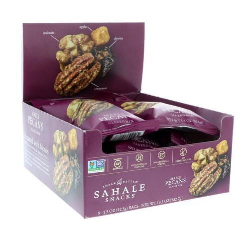 Sahale Snacks, Glazed Mix, Maple Pecans, 9 Packs, 1.5 oz (42.5 g) Each Review