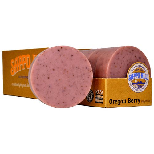 Sappo Hill, Glyceryne Cream Soap, Oregon Berry, 12 Bars, 3.5 oz (100 g) Each Review