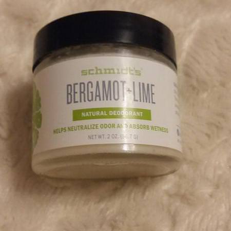 Schmidt's Naturals, Natural Deodorant, Bregamot + Lime, 2 oz (56.7 g) Review