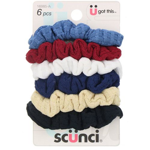 Scunci, Mini Waffle Twisters, Assorted Colors, 6 Pieces Review