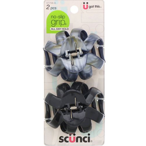Scunci, No Slip Grip, All Day Hold, Octopus Jaw Clips, 2 Pieces Review