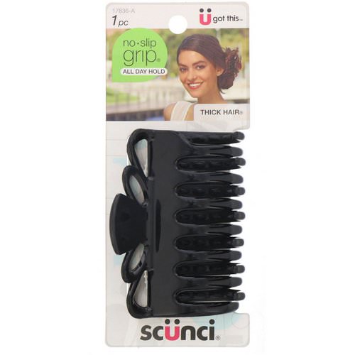 Scunci, No Slip Grip, Jaw Clip, All Day Hold for Thick Hair, 1 Jaw Clip Review