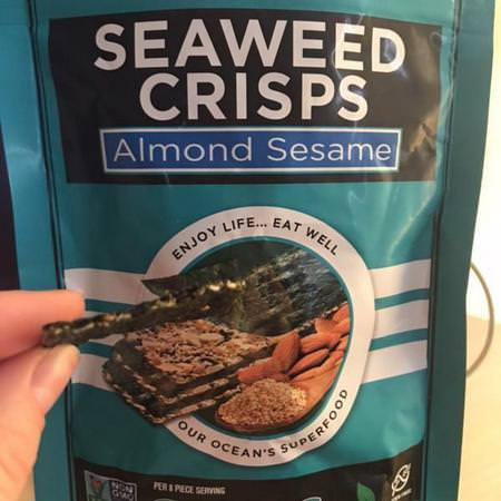 Seapoint Farms, Seaweed Crisps, Almond Sesame, 1.2 oz (35 g) Review