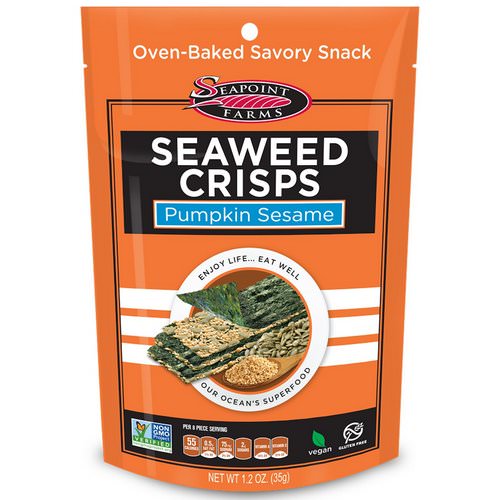 Seapoint Farms, Seaweed Crisps, Pumpkin Sesame, 1.2 oz (35 g) Review