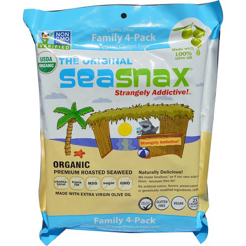 SeaSnax, Organic Premium Roasted Seaweed, The Original, 20 Large Sheets, 2.16 oz (60 g) Review