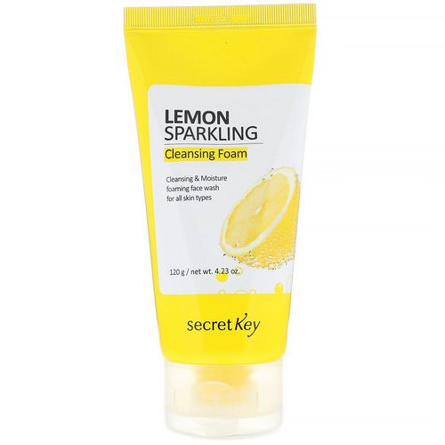 Secret Key, Lemon Sparkling Cleansing Foam, 4.23 oz (120 g) Review