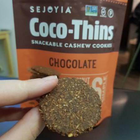 Coco-Thins, Snackable Cashew Cookies, Chocolate
