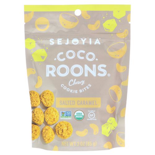 Sejoyia, Coco-Roons, Chewy Cookie Bites, Salted Caramel, 3 oz (85 g) Review
