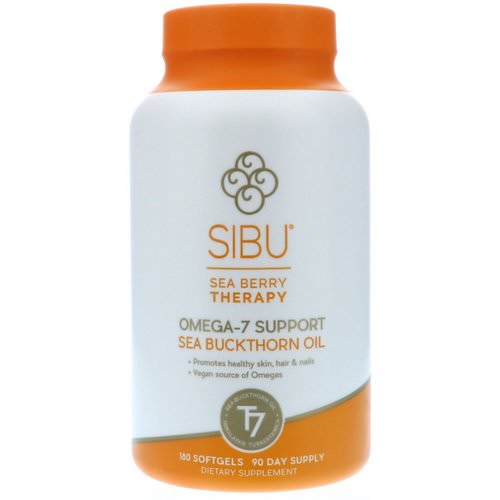 Sibu Beauty, Sea Berry Therapy, Omega-7 Support, Sea Buckthorn Oil, 180 Softgels Review