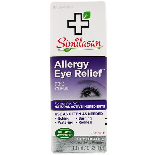 Similasan, Allergy Eye Relief, Sterile Eye Drops, 0.33 fl oz (10 ml) Review
