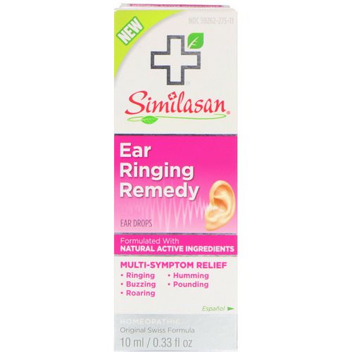 Similasan, Ear Ringing Remedy, Ear Drops, 10 ml (0.33 fl oz) Review
