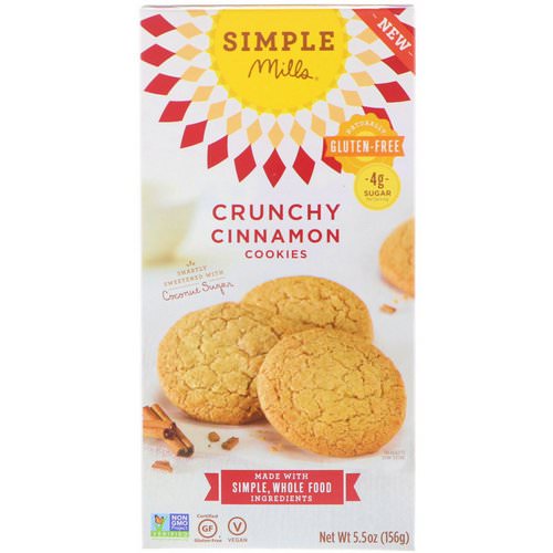 Simple Mills, Naturally Gluten-Free, Crunchy Cookies, Cinnamon, 5.5 oz (156 g) Review