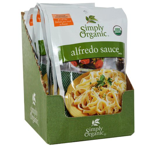 Simply Organic, Alfredo Sauce Mix, 12 Packets, 1.48 oz (42 g) Each Review