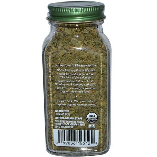 Simply Organic, Basil, 0.54 oz (15 g) Review