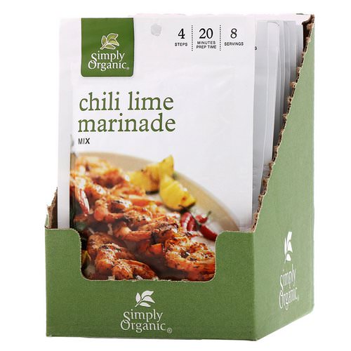 Simply Organic, Chili Lime Marinade Mix, 12 Packets, 1.00 oz (28 g) Each Review