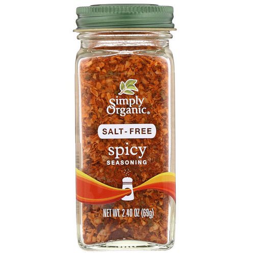 Simply Organic, Spicy Seasoning, Salt-Free, 2.40 oz (69 g) Review