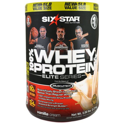 Six Star, Elite Series, 100% Whey Protein Plus, Vanilla Cream, 5.00 lbs (2.27 kg) Review