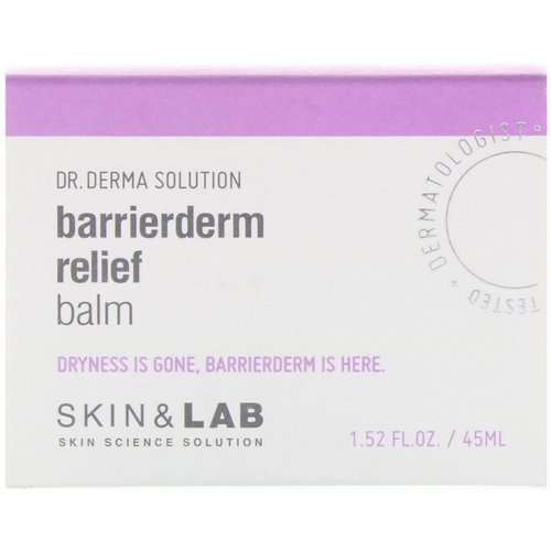 Skin&Lab, Dr. Derma Solution, Barrierderm Relief Balm, 1.52 fl oz (45 ml) Review