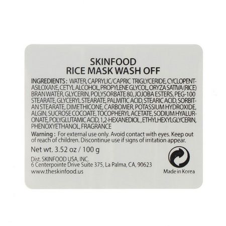 SKINFOOD, K-Beauty Face Masks, Peels, Treatment Masks