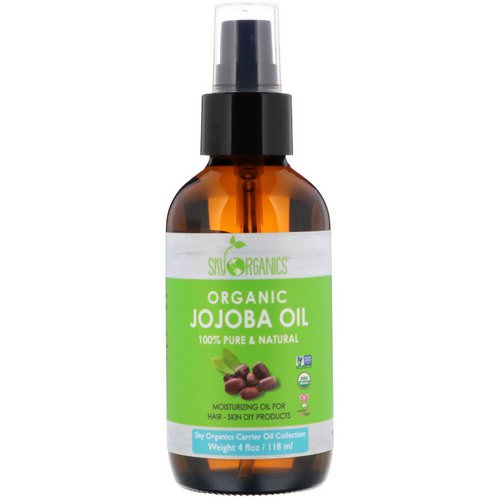 Sky Organics, Organic Jojoba Oil, 100% Pure & Natural, 4 fl oz (118 ml) Review