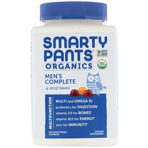 SmartyPants, Organics, Men's Complete, 120 Vegetarian Gummies Review