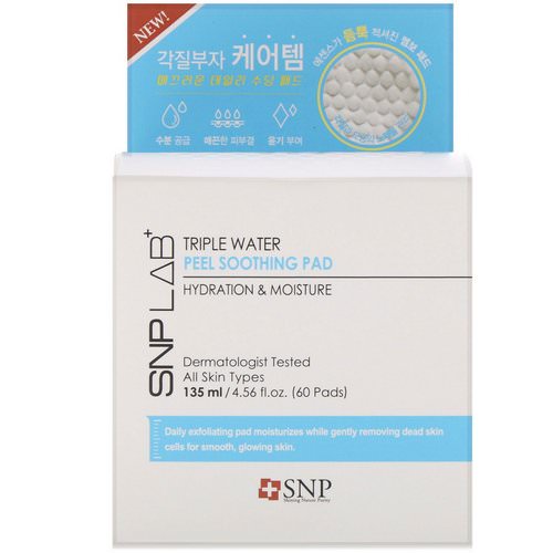 SNP, LAB+, Triple Water Peel Soothing Pad, 60 Pads Review
