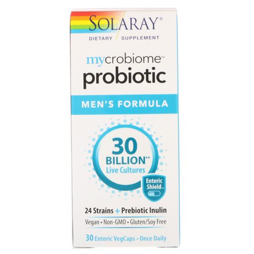 Solaray, Mycrobiome Probiotic Men's Formula, 30 Billion, 30 Enteric VegCaps Review