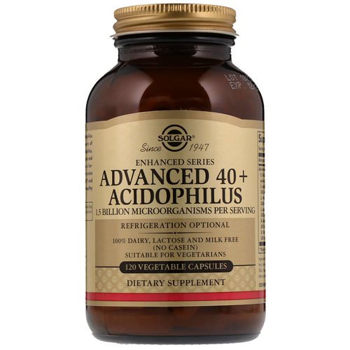 Solgar, Advanced 40+ Acidophilus, 120 Vegetable Capsules Review