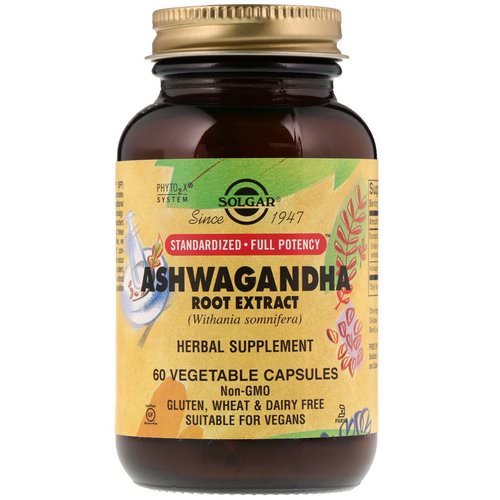 Solgar, Ashwagandha Root Extract, 60 Vegetable Capsules Review
