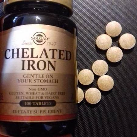 Solgar, Chelated Iron, 100 Tablets Review