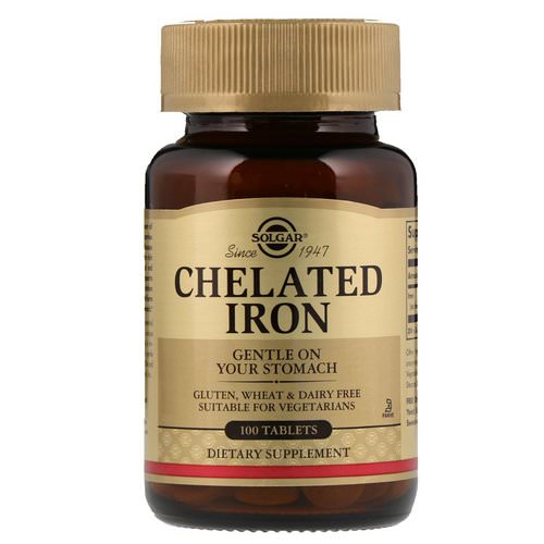 Solgar, Chelated Iron, 100 Tablets Review