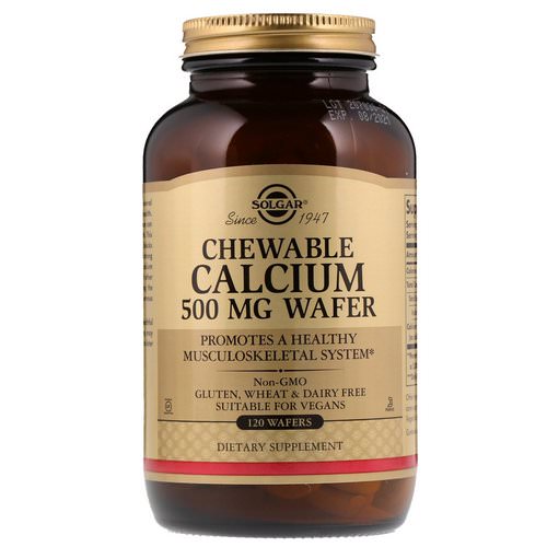Solgar, Chewable Calcium, 500 mg, 120 Wafers Review