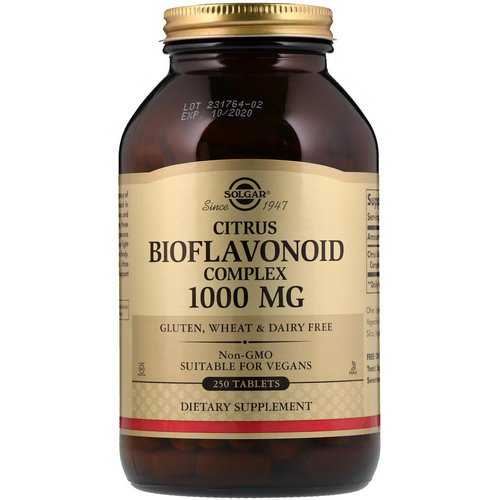 Solgar, Citrus Bioflavonoid Complex, 1,000 mg, 250 Tablets Review