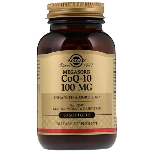 Solgar, CoQ-10, Megasorb, 100 mg, 90 Softgels Review