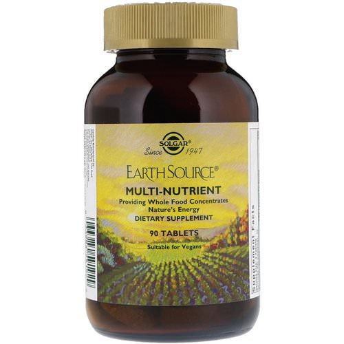 Solgar, Earth Source, Multi-Nutrient, Providing Whole Food Concentrates, 90 Tablets Review