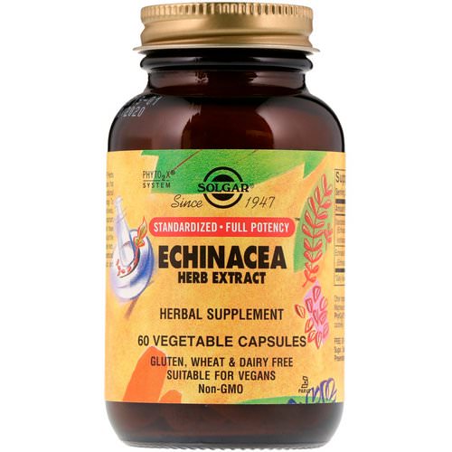 Solgar, Echinacea Herb Extract, 60 Vegetable Capsules Review
