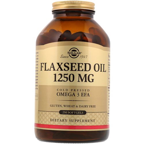 Solgar, Flaxseed Oil, 1,250 mg, 250 Softgels Review