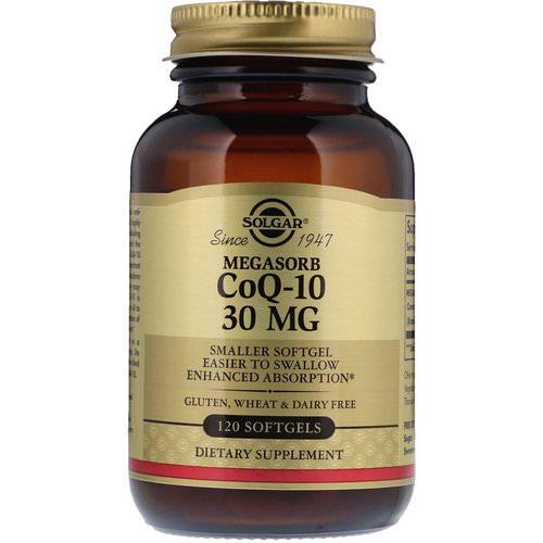 Solgar, Megasorb CoQ-10, 30 mg, 120 Softgels Review
