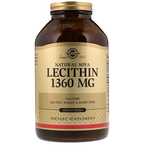 Solgar, Natural Soya Lecithin, 1,360 mg, 250 Softgels Review