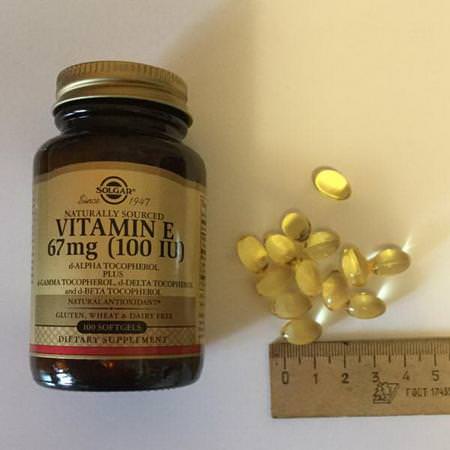Solgar, Naturally Sourced Vitamin E, 67 mg (100 IU), 100 Softgels Review