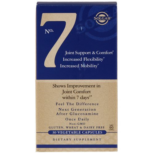 Solgar, No. 7, Joint Support & Comfort, 30 Vegetable Capsules Review