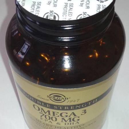 Solgar, Omega-3, EPA & DHA, Double Strength, 700 mg, 120 Softgels Review