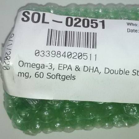 Solgar, Omega-3, EPA & DHA, Double Strength, 700 mg, 60 Softgels Review
