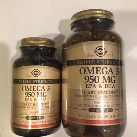 Solgar Supplements Fish Oil Omegas EPA DHA