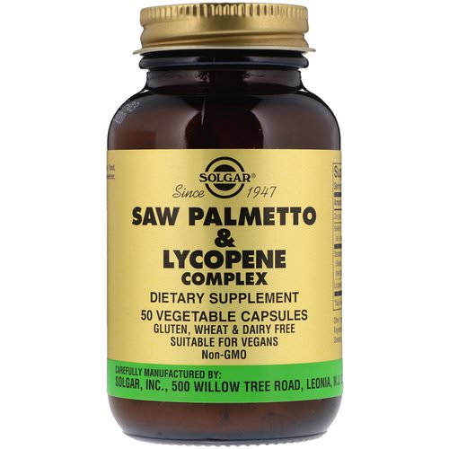 Solgar, Saw Palmetto & Lycopene Complex, 50 Vegetable Capsules Review